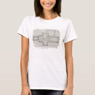 Plan of Westminster Abbey, plate 1 from 'Westminst T-Shirt