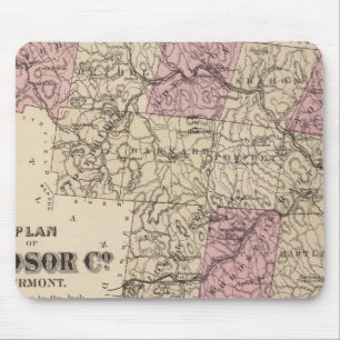 Plan of Windsor Company in Vermont Mouse Pad