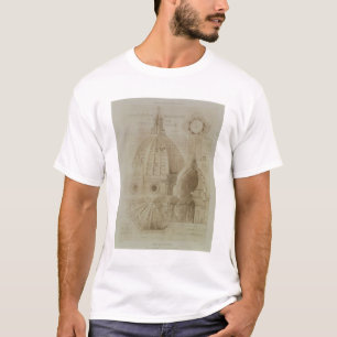 Plan, Section and Elevation of Florence Cathedral, T-Shirt