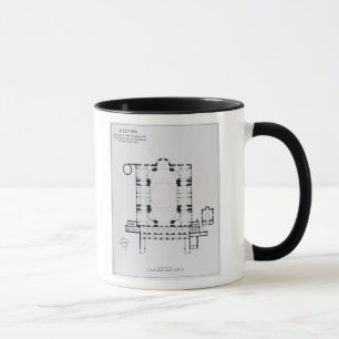 Plan to show the orientation of the narthex mug