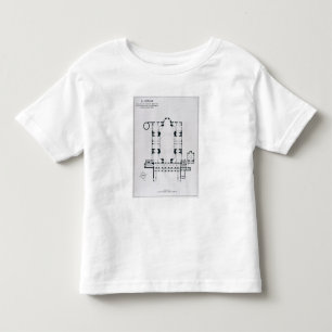 Plan to show the orientation of the narthex toddler T-Shirt