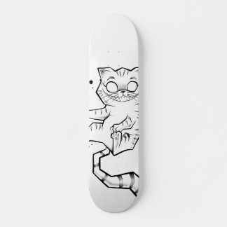 Planche de skate chat du Cheshire Alice Skateboard