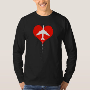Plane Airplane Flying Pilot Aircraft Aviation Mode T-Shirt
