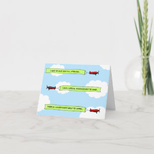 Plane Banners Announcement