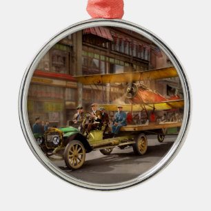 Plane - Biplane - Flight risk 1918 Metal Ornament