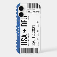 Plane Boarding Ticket (Personalise) Case-Mate iPho