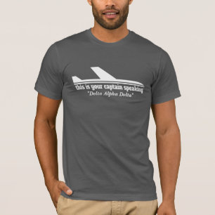 Plane captain speaking radiotelephony Dad tee