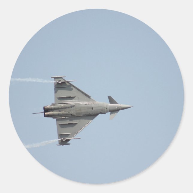 Plane Classic Round Sticker (Front)