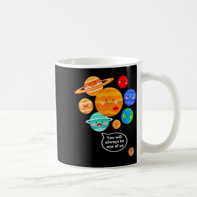 Plane Funny Cartoon Planets Never Forget  Coffee Mug (Right)