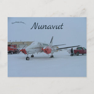 Plane in Arctic Bay Nunavut Canada Postcard