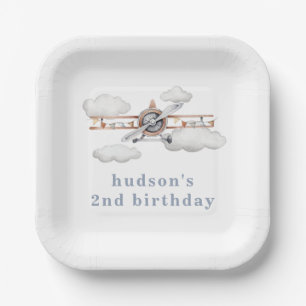 Plane Party Plates Cloud Party Plates