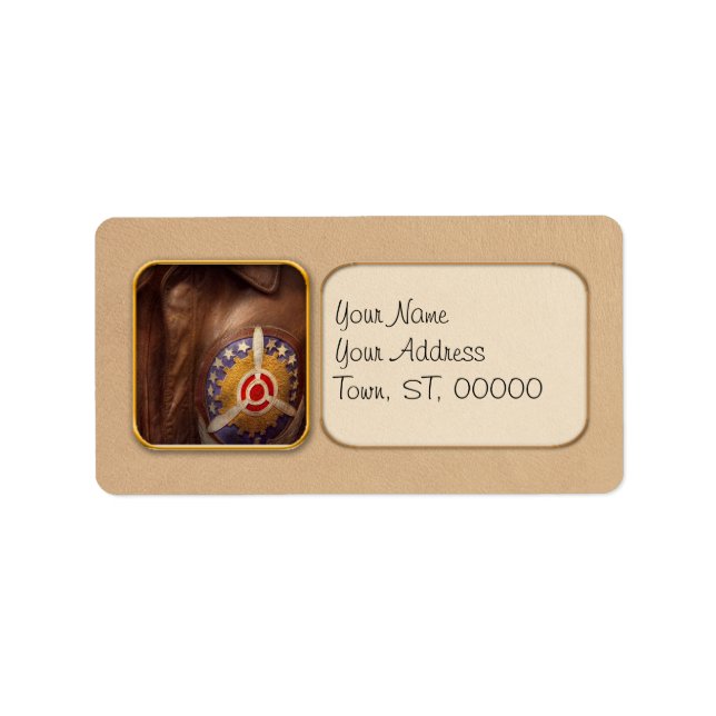 Plane - Pilot - The flight jacket Label (Front)