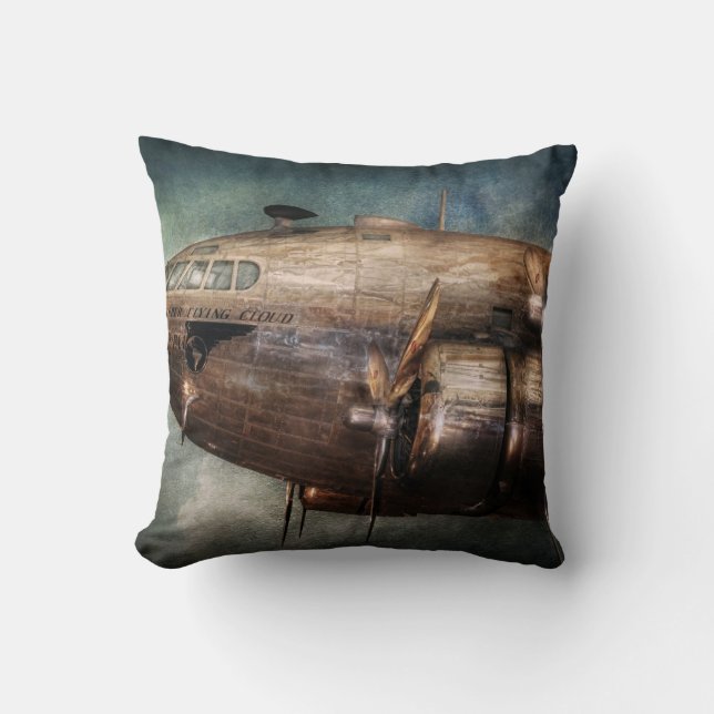 Plane - Pilot - The flying cloud Cushion (Front)