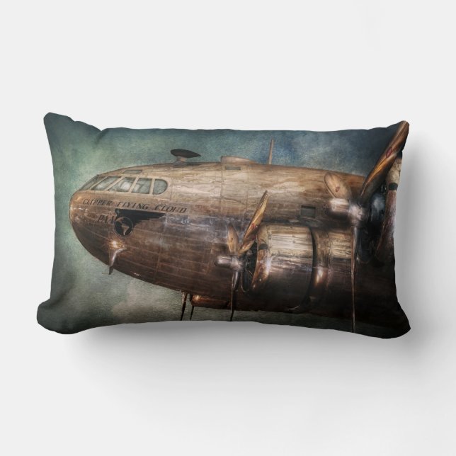 Plane - Pilot - The flying cloud Lumbar Cushion (Front)