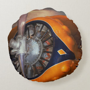 Plane - Prop - The Gulfhawk Round Cushion