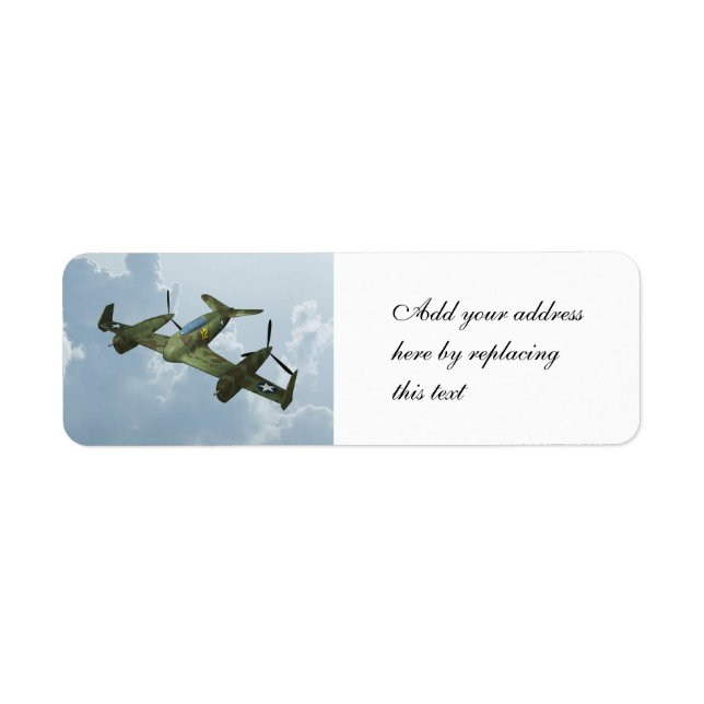 Plane Return Address Label (Front)