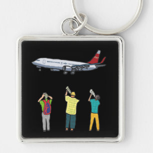 Plane Spotting Key Ring