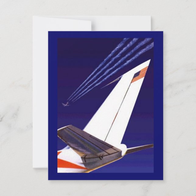 PLANE TAILS & TRAILS PARTY INVITATION EZ2CUSTOMIZE (Front)