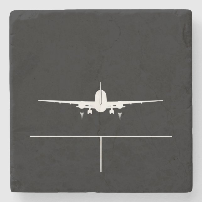 Plane Take Off Stone Coaster (Front)