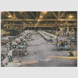 Plane - The world's fastest production line 1942 Tissue Paper