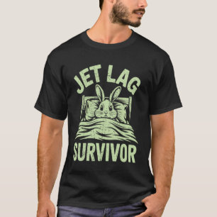 Plane Travel Humour Jet Lag Survivor T-Shirt