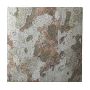 Plane tree camouflage looks bark pattern ceramic t ceramic tile
