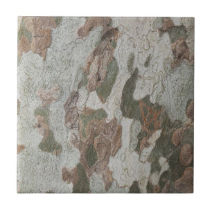 Plane tree camouflage looks bark pattern ceramic tile