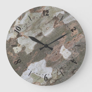 Plane tree camouflage looks bark pattern large clo clock