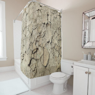 Plane tree camouflage looks bark pattern shower cu curtain