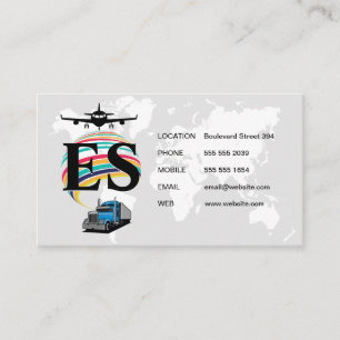 Plane Truck Global Logistics Business Card