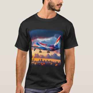 Plane With Dutch Flag  T-Shirt