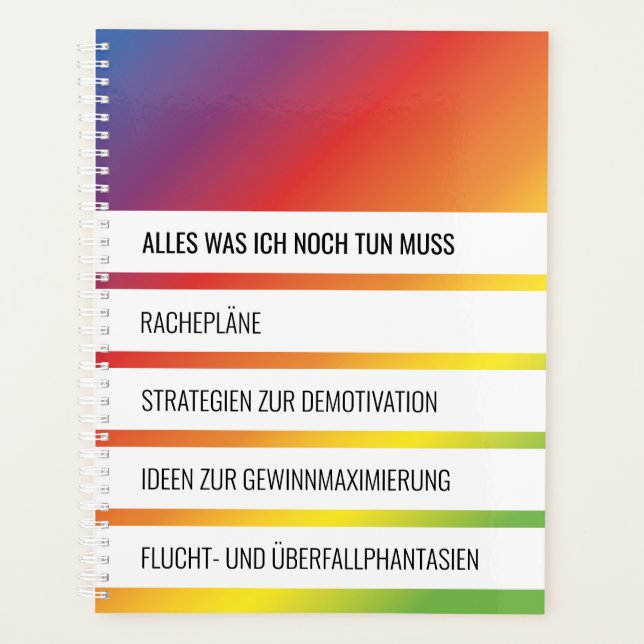Planer für Selbstbewußte Planner (Front)