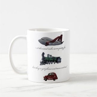 planes and trains and cars mug