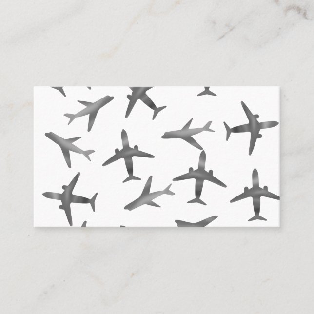 Planes or aircrafts design business card (Front)