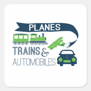 Planes Trains and Automobiles Sticker