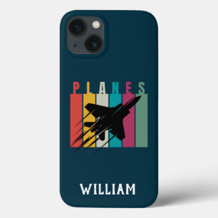 Planes,Typography,Aviation,Minimalist,Personalised iPhone 13 Case
