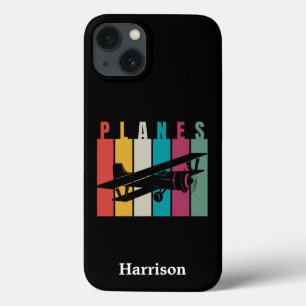 Planes,Typography,Aviation,Minimalist,Personalised iPhone 13 Case