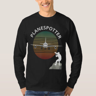 Planespotter Pilot Aircraft Watching Airline 1 T-Shirt