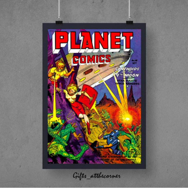 Planet Alien Sci-fi Comics Poster (Creator Uploaded)