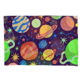 Planet and Space Theme Pillowcase