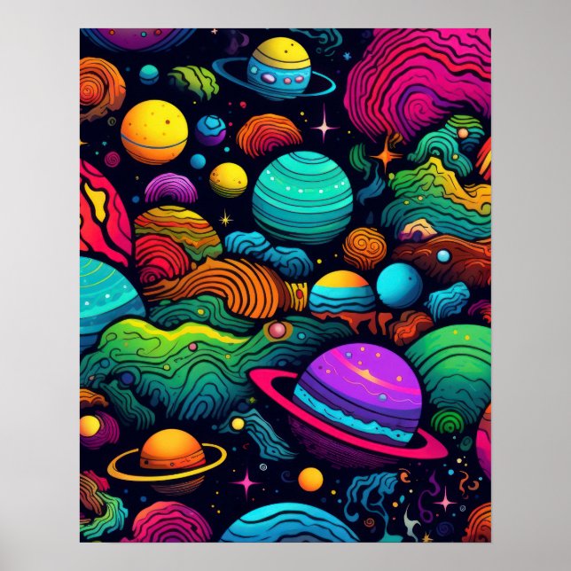 Planet background poster (Front)