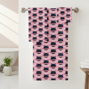 Planet Cat Bath Towel Set