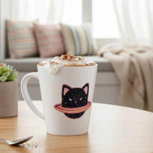Planet Cat Latte Mug