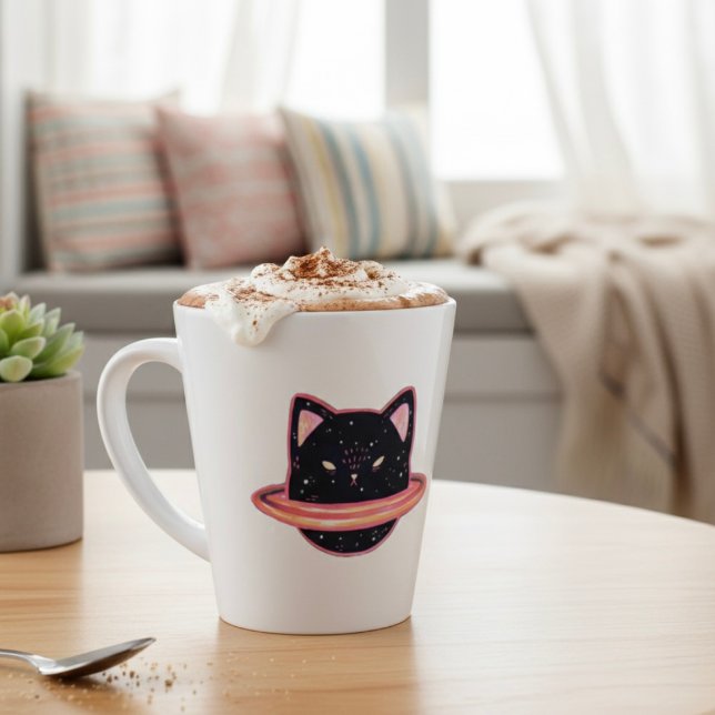 Planet Cat Latte Mug (Creator Uploaded)