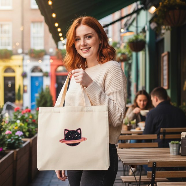 Planet Cat Tote Bag (Creator Uploaded)