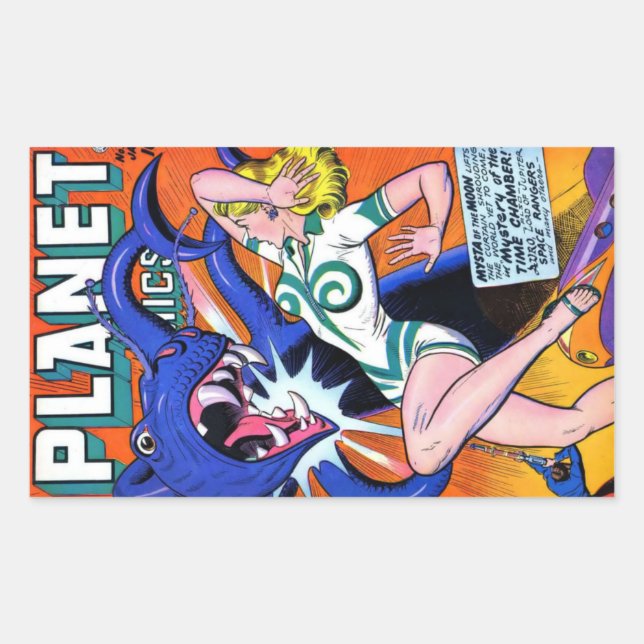 Planet Comics #52 Rectangular Sticker (Front)