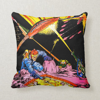 Planet Comics Las Vintage Comics Cushion