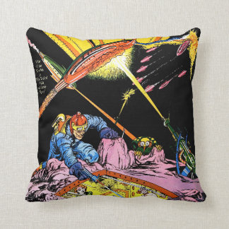 Planet Comics Laser Attack Vintage Comics Cushion