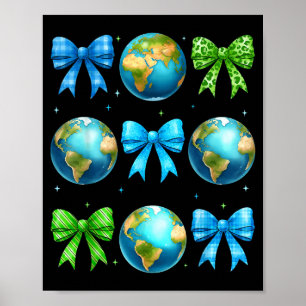 Planet coquette environment recycle earth day wome poster