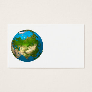 Planet Earth - Asia - colourful globe. 3d Render
